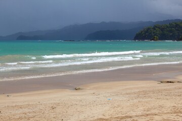Sabang beach in Palawan, Philippines