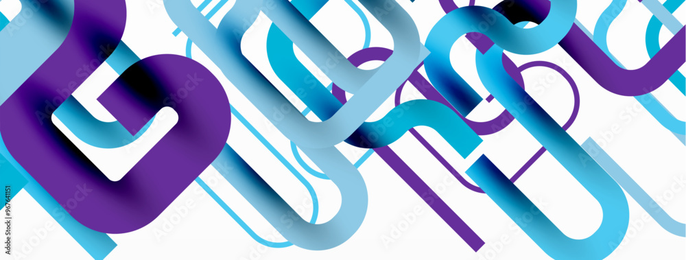Poster wave lines minimal abstract background