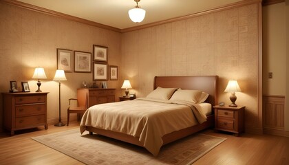 Photo interior modern design room 3d illustration;