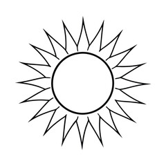 Sun Drawing Design Vector Illustration Clipart Eps