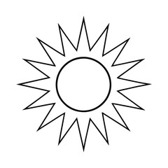 Sun Drawing Design Vector Illustration Clipart Eps