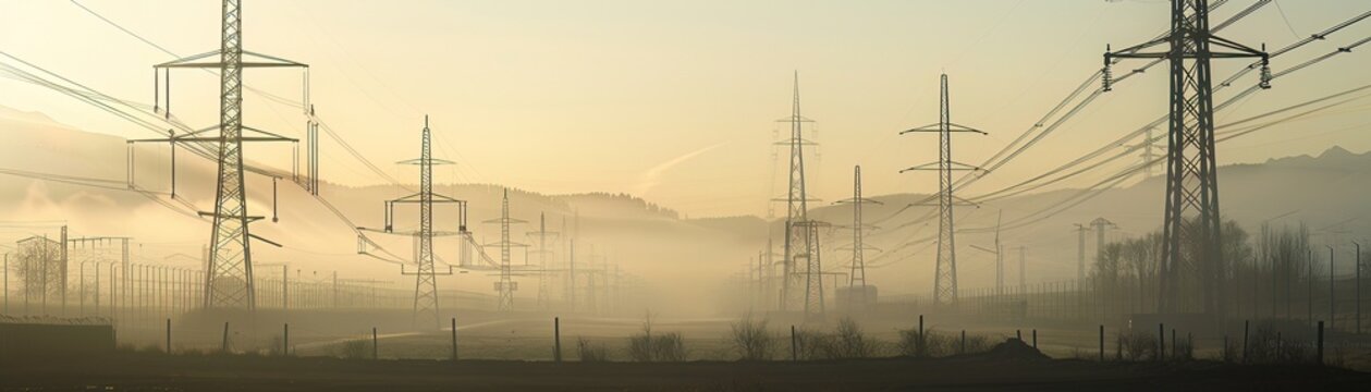 Highvoltage direct current HVDC transmission lines reducing power losses over long distances, enhancing grid efficiency
