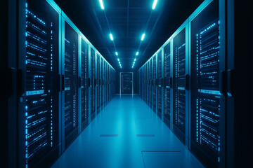 Fototapeta premium server room with servers