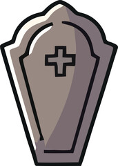 Obraz premium Coffin icon vector