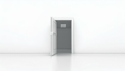 emergency exit white backgraund