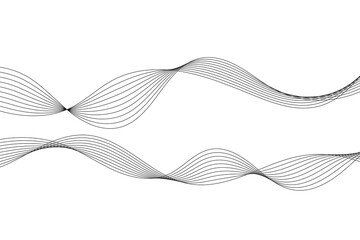 Abstract wave background. Multiple wavy lines.