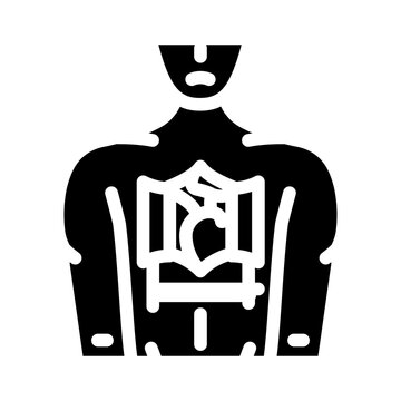 sternotomy surgery glyph icon vector. sternotomy surgery sign. isolated symbol illustration