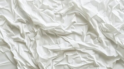 Obraz premium Abstract White Fabric with Soft Creases