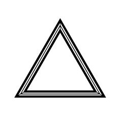 triangle frame triple bold-light-bold
