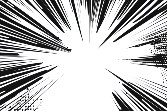 Dynamic comic book explosion background