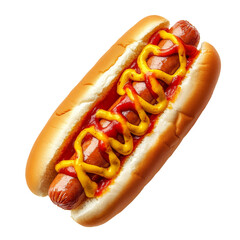 Hot dog. Isolated on transparent background. PNG design element.