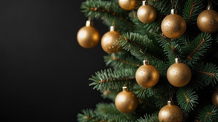 A Christmas greeting card Christmas border with copy space festive background