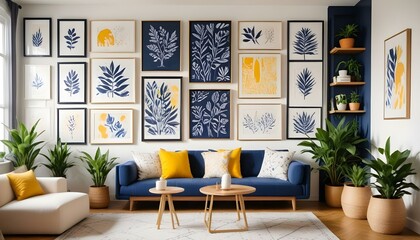 Photo interior modern design room 3d illustration;