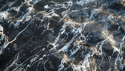 A close-up of turbulent ocean water, showcasing dynamic waves and light reflections for a tranquil yet powerful natural scene.