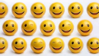 realistic emoji white backgraund