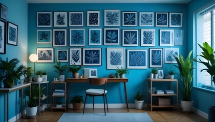 Photo interior modern design room 3d illustration;