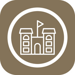 Castle Vector Icon Design