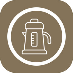 Electric Kettle Vector Icon Design