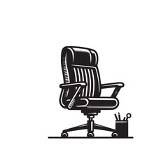 Obraz premium Chair silhouette. Chair vector design isolated on white background.