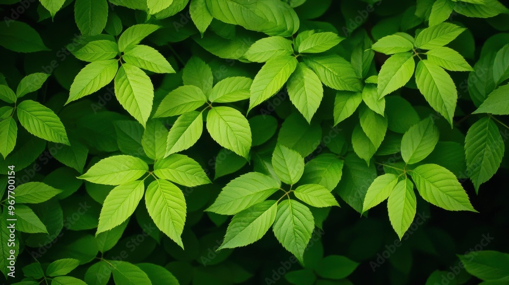 Canvas Prints lush green leaves texture background