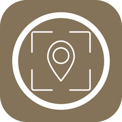 Scanning Location Vector Icon Design