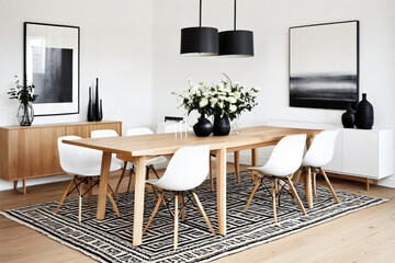 modern dining room