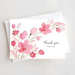 Thank You Pink Color Photo