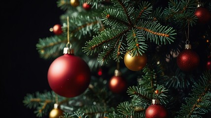 New Free Close-up on a beautifully decorated Christmas tree best Background 