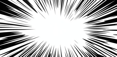 Naklejka premium A manga comic effect on transparent background. Cartoon anime action background. Modern illustration of a blast motion effect.