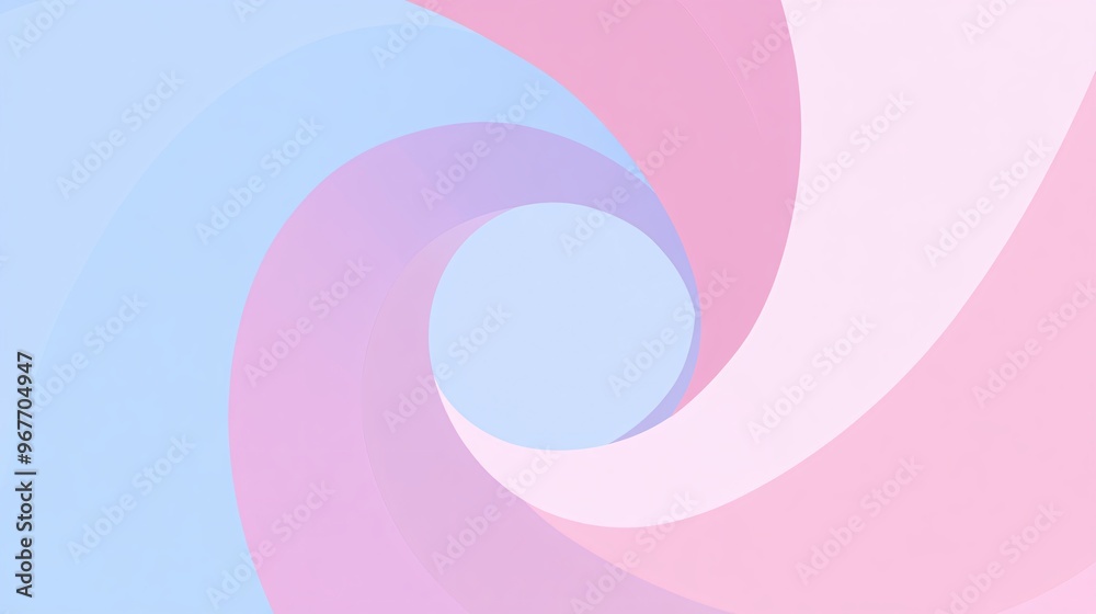 Aufkleber Abstract pattern combining flowing organic curves with sharp geometric lines creating a balance between natural forms and structured shapes Large space for text in center Stock Photo with copy space
