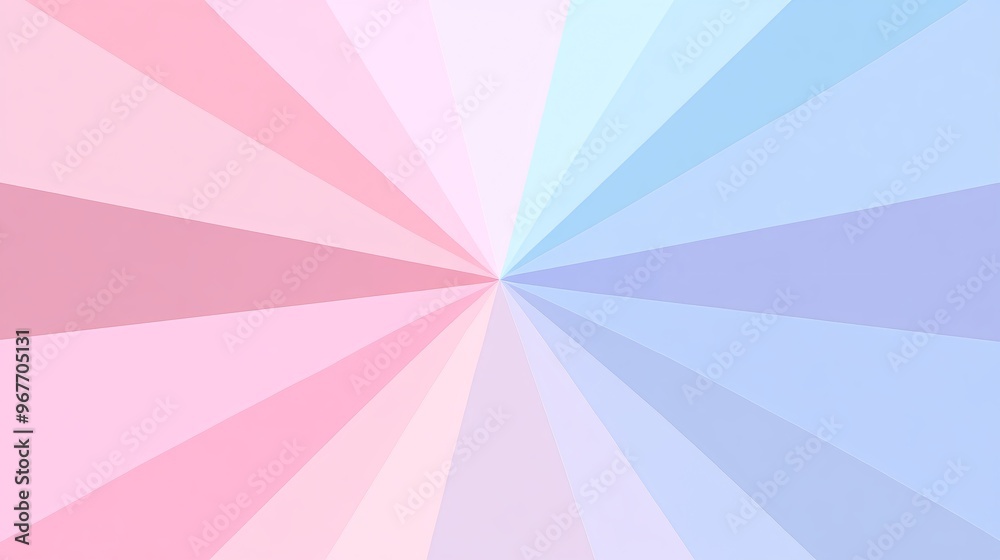 Aufkleber Geometric pattern with symmetrical triangles and gradient color effects creating a continuous flow and the illusion of dynamic movement Large space for text in center Stock Photo with copy space
