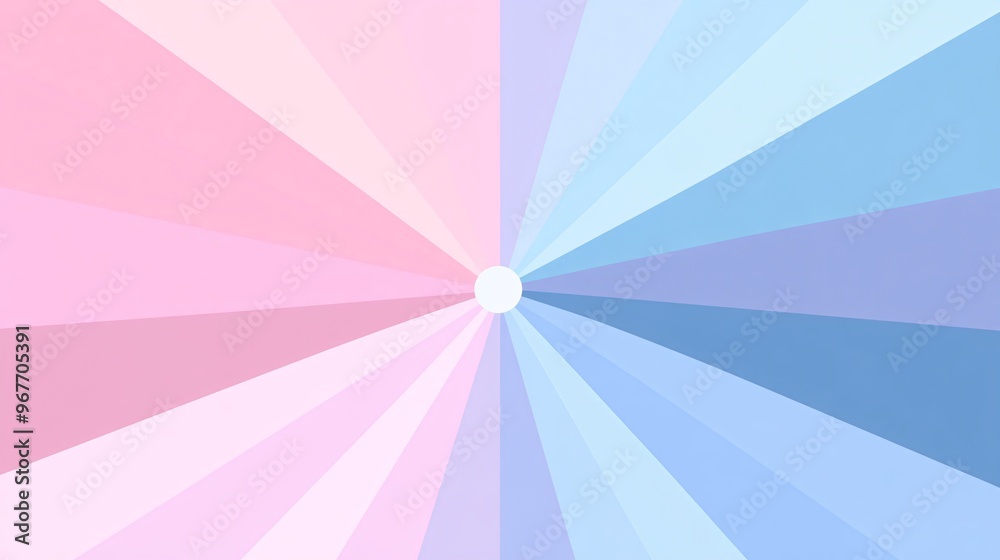 Aufkleber Retro-inspired abstract geometric pattern in bright bold colors like coral and teal creating a nostalgic yet modern visual appeal Large space for text in center Stock Photo with copy space