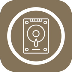 Hard Drive Vector Icon Design