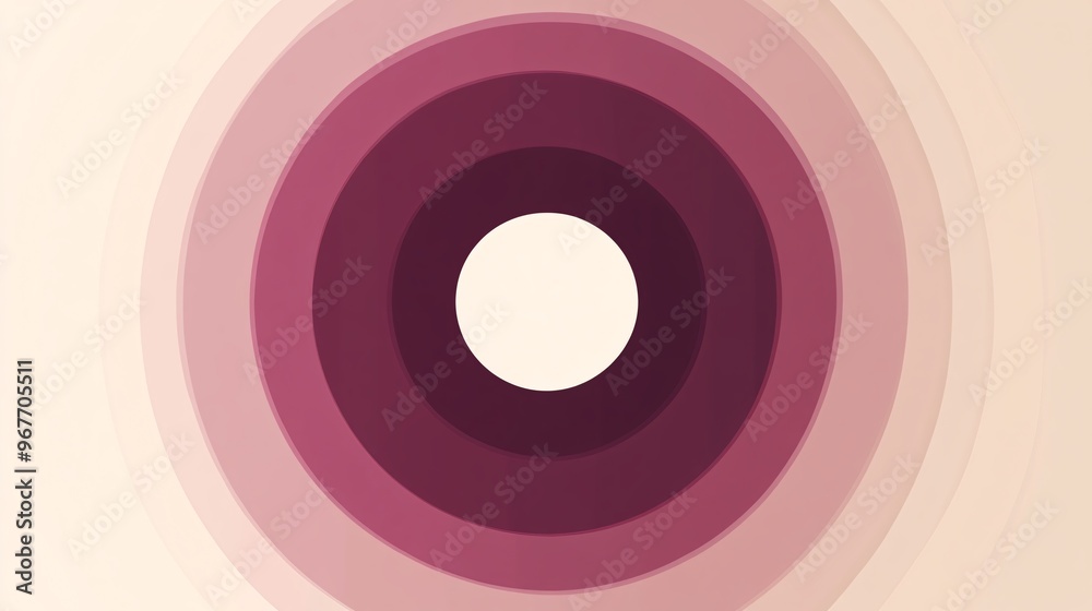 Poster Symmetry in motion with geometric shapes like circles and lines forming a fluid abstract pattern Gradient colors enhance the sense of movement and modernity Large space for text in center Stock Photo