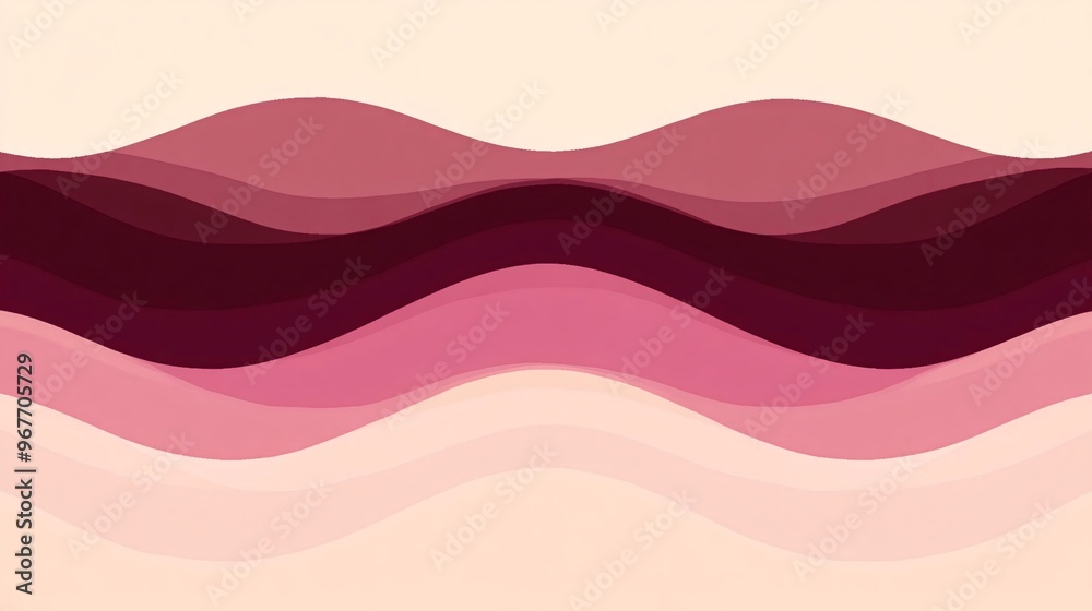 Poster Abstract blend of organic curves and sharp geometric lines Combining flowing shapes with rigid structure for balance between nature and design Large space for text in center Stock Photo with copy