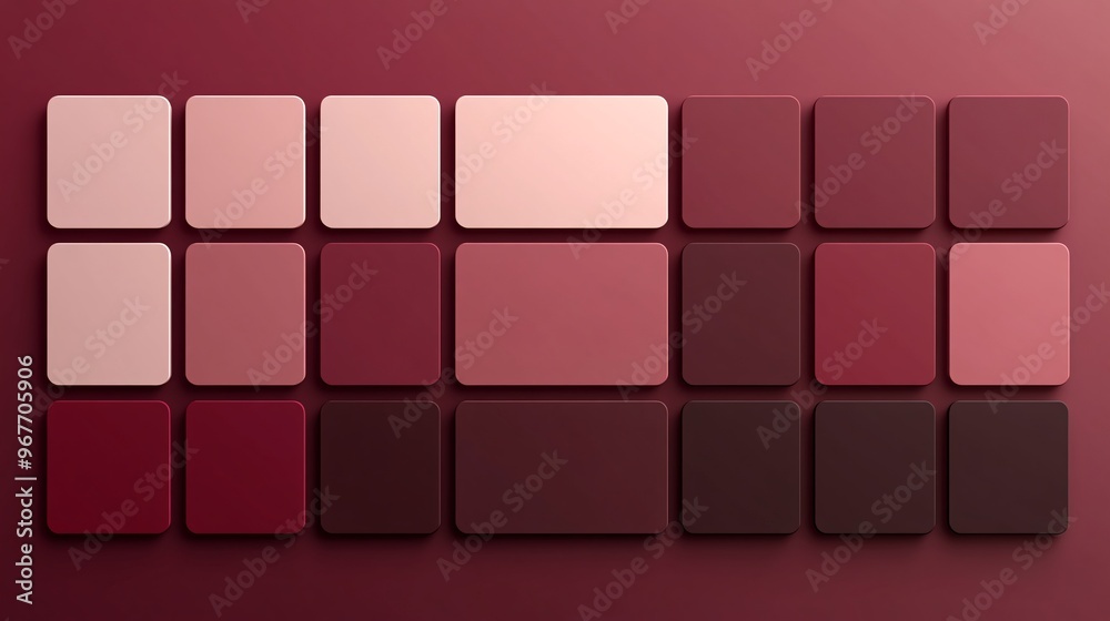 Aufkleber Minimalist geometry with monochrome squares and rectangles arranged in simple contrast lines to emphasize elegance and high-end design Large space for text in center Stock Photo with copy space