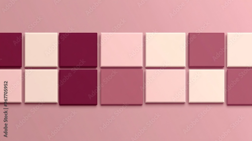 Aufkleber Minimalist geometry with monochrome squares and rectangles arranged in simple contrast lines to emphasize elegance and high-end design Large space for text in center Stock Photo with copy space