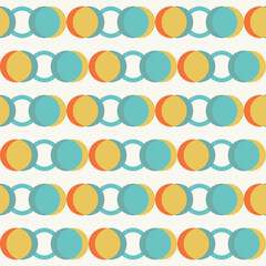 Modern abstract geometric seamless pattern for use as background, poster, backdrop, banner cover in Bauhaus or Scandinavian style