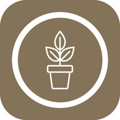 Indoor Plants Vector Icon Design