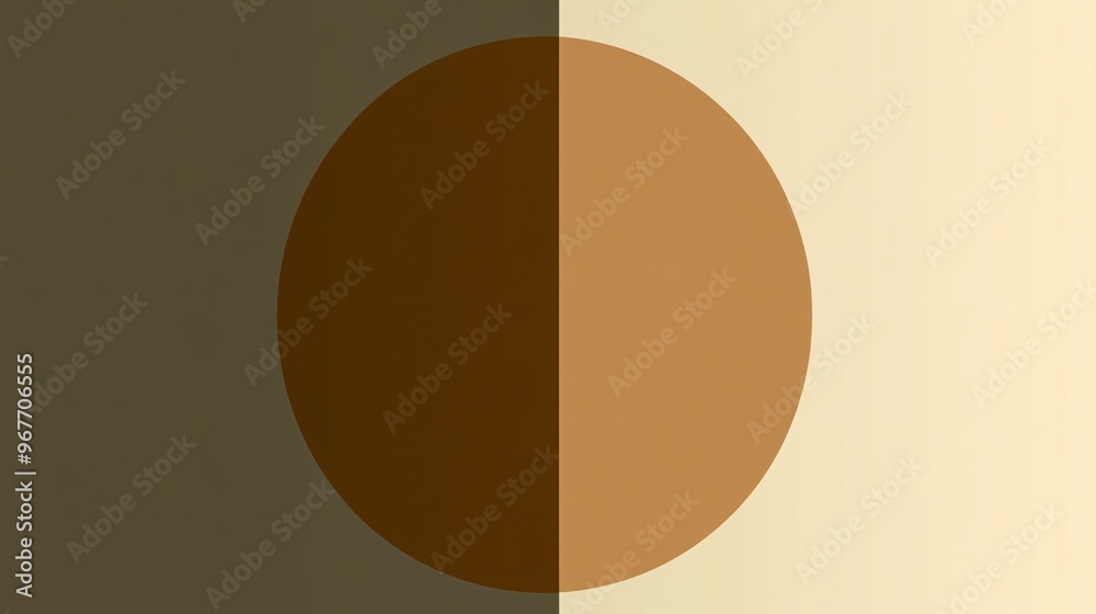Poster Organic curves blend with sharp geometric lines to create a modern abstract design that balances nature and structure Large space for text in center Stock Photo with copy space