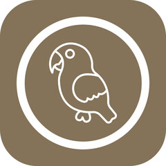 Parrot Vector Icon Design