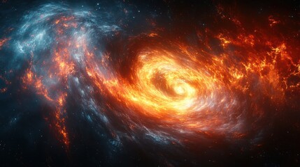 An abstract visualization of quantum entanglement, with swirling particles and interconnected lines, representing the complex and interconnected nature of the universe