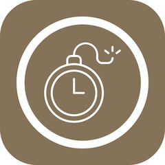 Time Bomb Vector Icon Design