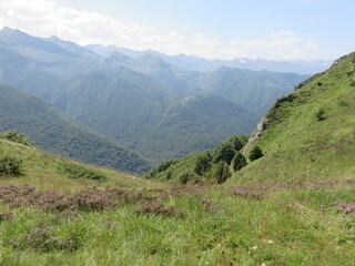 Col d'Agnes, Aules-les-Bains, Ariège, Occitanie, France, Pyrénées.