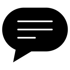 Chat Glyph Icon