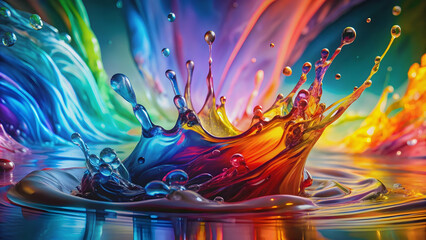 Colorful liquid dynamic harmony background, colorful, liquid, dynamic, harmony, background, abstract, vibrant, swirl, blend, blend