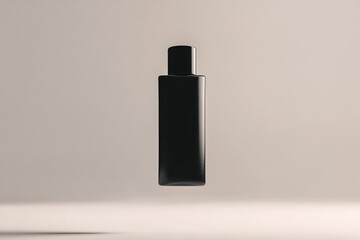 one black men's cosmetic face wash product floating in the air.