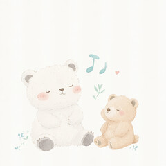 Fototapeta premium Cute Bear Friends.