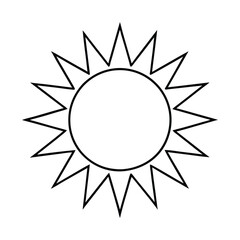Sun Drawing Design Vector Illustration Clipart Eps