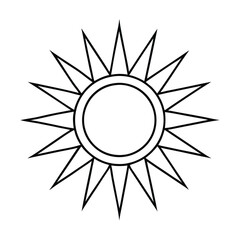 Sun Drawing Design Vector Illustration Clipart Eps